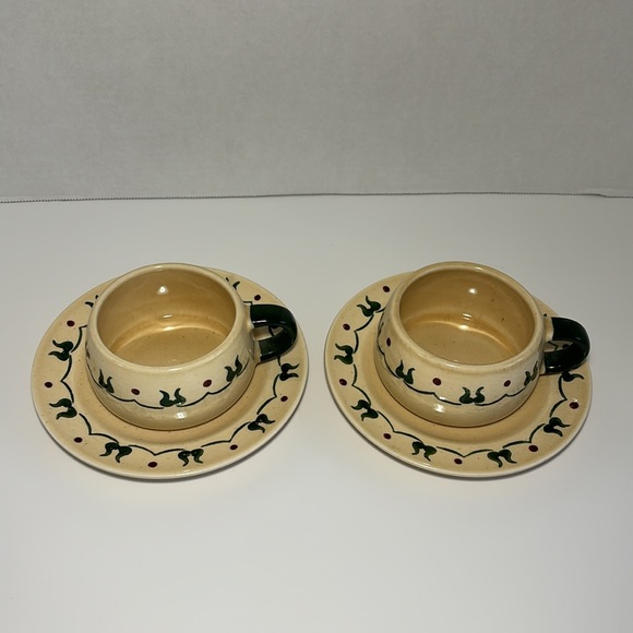 Metlox Poppytrail Flat Cup & Saucer SO 2 Homestead Provincial USA Discontinued - Picture 2 of 12